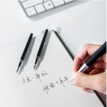 得力6906中性筆芯0.5mm彈簧頭(黑)